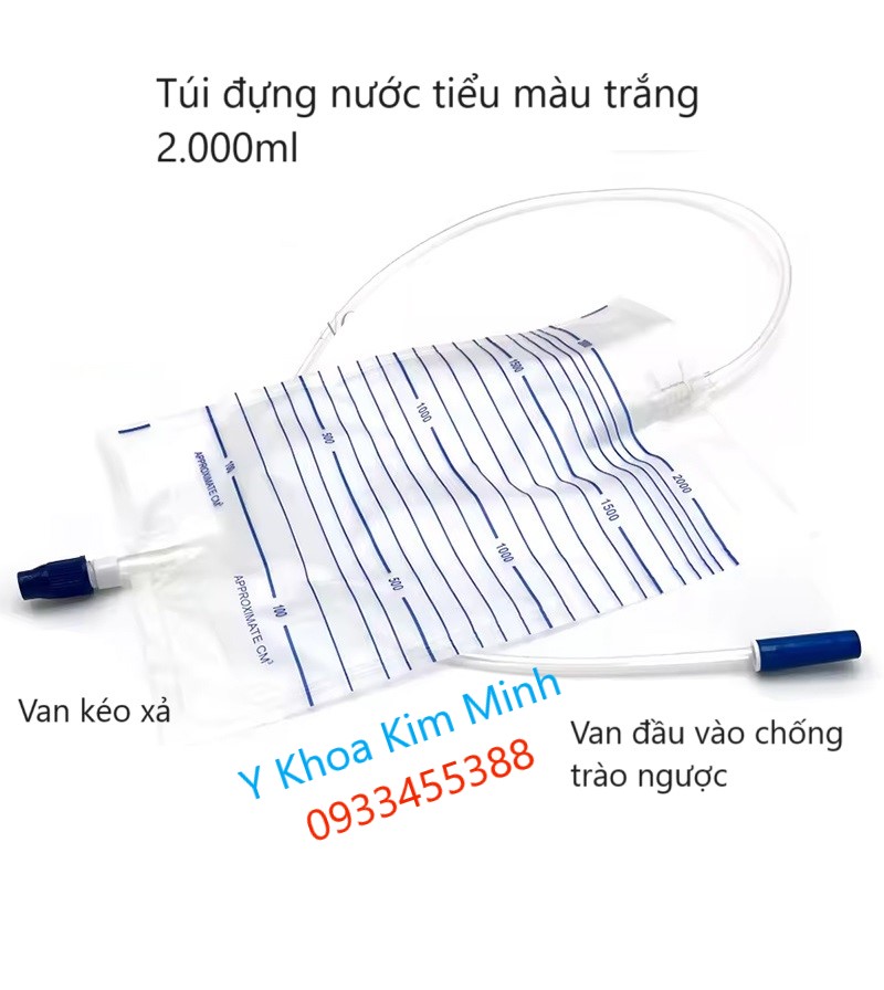 Túi đựng nước tiểu bệnh nhân nam 2000ml bán ở Tp.HCM